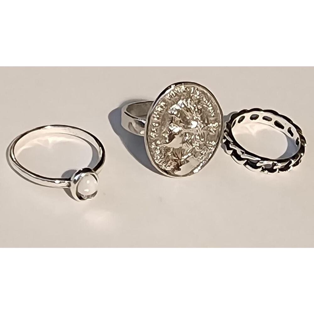 Stackable Rings Set - Minimalist Stacking Rings - Picture 2 of 10